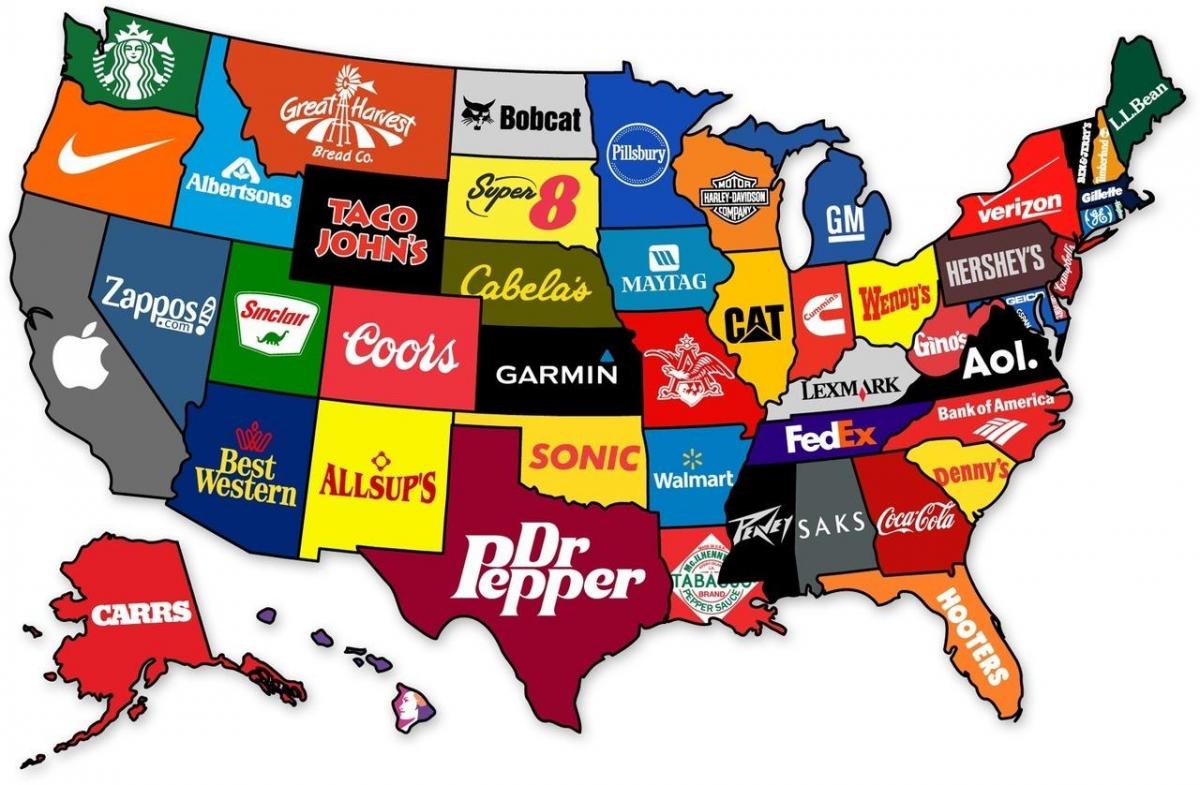 карта американской компании