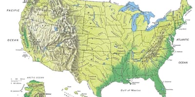 Топографическая карта США