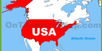 Севернее карте США
