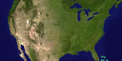 Карта спутник USA