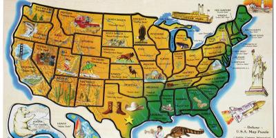Карта путешествия США